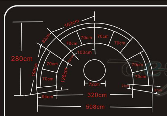 Round sofa with USB Couch Large XXL Living landscape Corner sofa Round Sofa Corner Upholstery