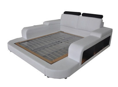 Luxury Leather Design Upholstery Beds Modern Double 140/160/180/200 Bed