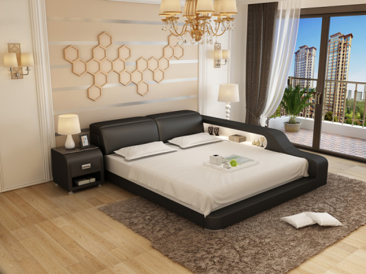 Waterbed Hotel Double Bed Beds Complete Leather Bed Upholstered bed Water LB8818