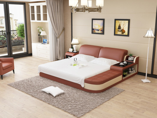 Waterbed Hotel Double Bed Beds Complete Leather Bed Upholstered bed Water LB8820