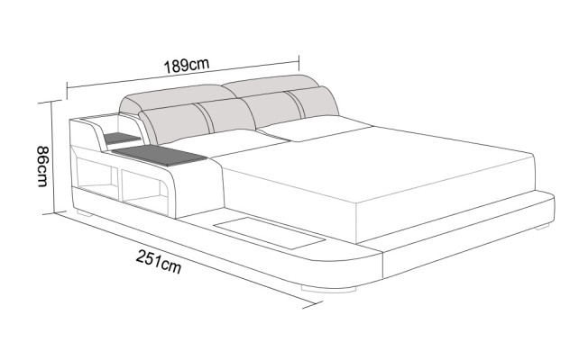 Waterbed Hotel Double Bed Beds Complete Leather Bed Upholstered bed Water LB8821