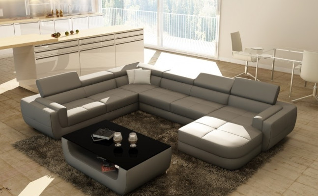 Couch set Modern sofa Seating area Leather Couch Upholstery Corner Living landscape USB