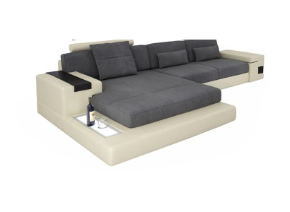 Luxury Sofa Couch Corner Upholstered furniture Living room L-shape Modern Design Textile Fabric