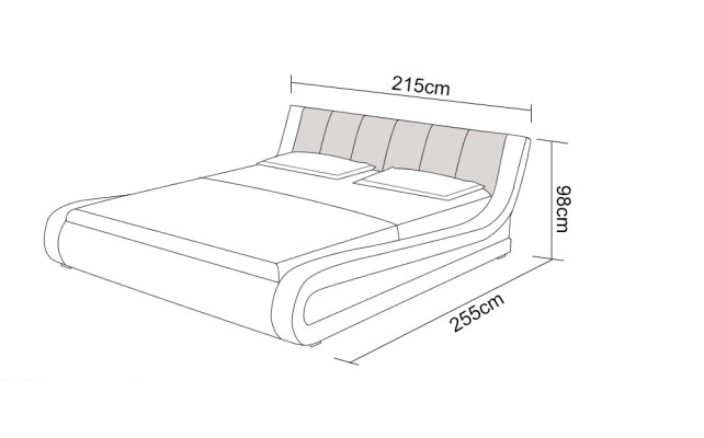 Waterbed Hotel Double bed Beds Complete Leather bed Upholstered bed Water + USB