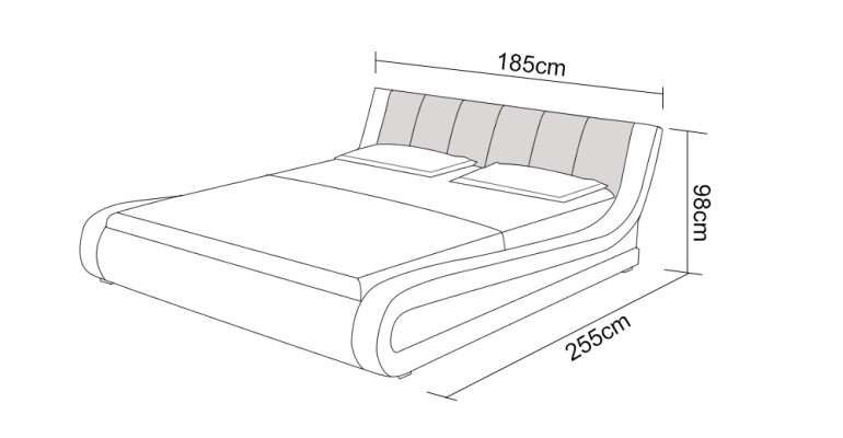 Waterbed Hotel Double bed Beds Complete Leather bed Upholstered bed Water + USB