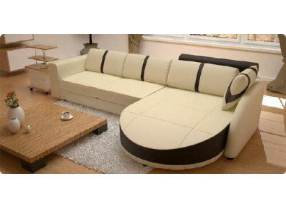 LEATHER SOFA with USB Corner sofa with Bed function DESIGNERSOFA Sofa bed new MINI COLO