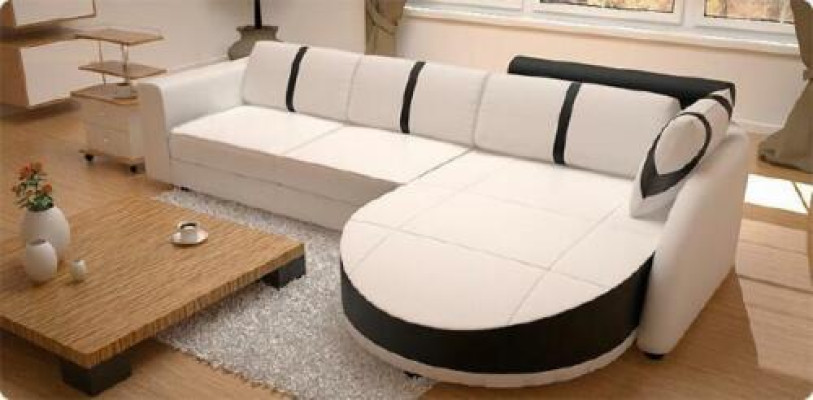 LEDERSOFA Corner sofa with Bed function DESIGNERSOFA Sofa bed LEDERCorner sofa with USB
