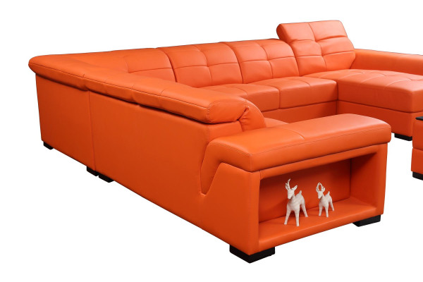 XXL Suite Designer Living landscape Corner sofa Sofa Couch U-shape Table Leather new