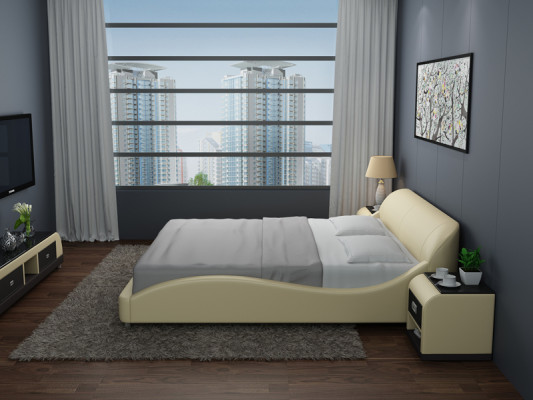 Waterbed Hotel Double Bed Beds Complete Leather Bed Upholstered bed Water LB8822