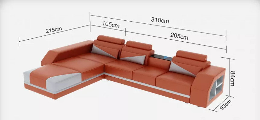 Design Sofa Corner sofa Sofas Couch Upholstery Corner suite Corner sofa seating sets 2 pieces