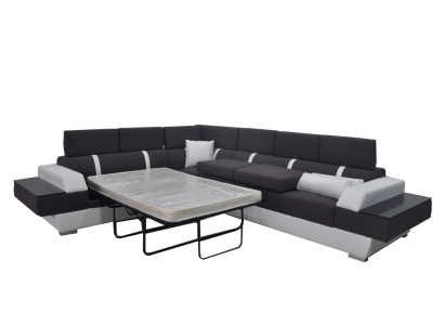 Couch set Modern Sofa Corner Seating Area Leather Couch Upholstery Living landscape USB
