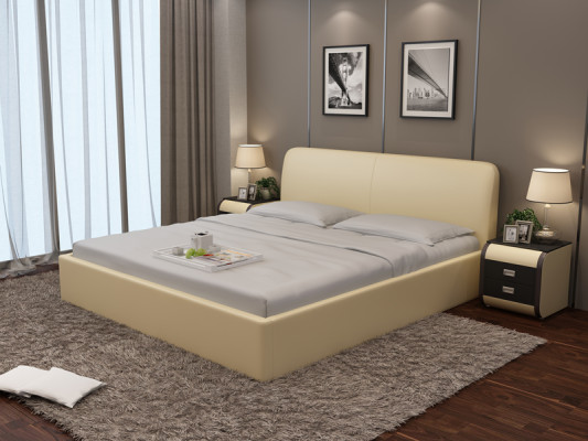 Waterbed Hotel Double bed full leather bed, padded waterbed LB8836