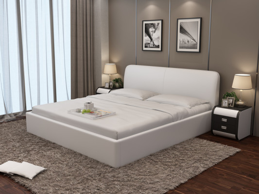 Waterbed Hotel Double bed full leather bed, padded waterbed LB8836