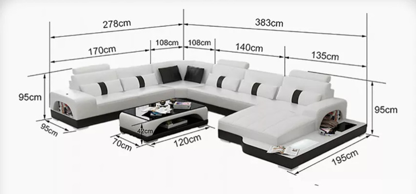 Corner sofa Upholstery Corner sofa U-shape Modern sofa Leather sofa Designer sofa