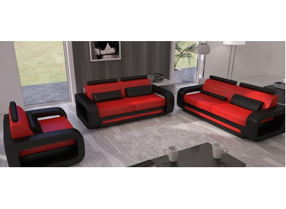 Sofa set Sofa Couch Upholstery Leather Couches Sofas 3+2+1 Davos Set Suite new