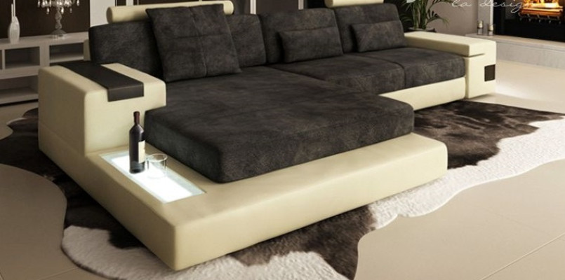 Sleep Corner sofa Living landscape Corner sofa Upholstery Corner Seat Couch Modern L-shape Big