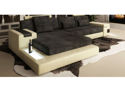 Sleep Corner sofa Living landscape Corner sofa Upholstery Corner Seat Couch Modern L-shape Big