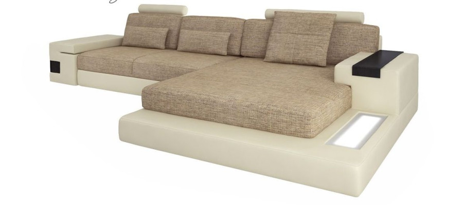 L-shape Sofa Couch Design Couch Textile Modern Upholstery Living landscape Corner sofa new