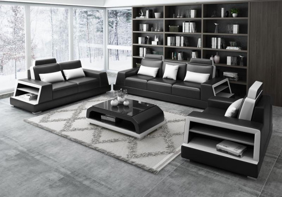 Living room upholstery set leather sofa couch sofa seat upholstery sets 3+2+2