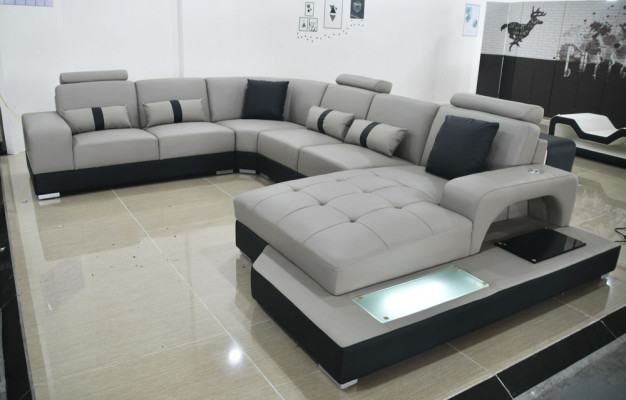 Living room Couch Seat Upholstery Leather Sofa Suite Corner sofa Sofa Sets Leather