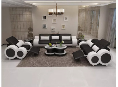 Living landscape Designer Sofa Sofa set 321 Seater Corner sofa Upholstery Suite
