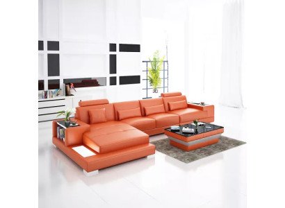 Upholstery Corner sofa Living landscape Designer sofa Corner sofa L-shape Corner sofa Leather sofa