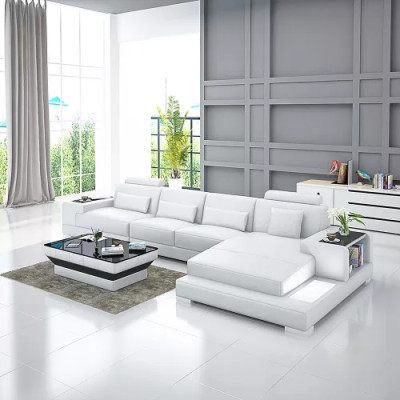 Upholstery Corner sofa Living landscape Designer sofa Corner sofa L-shape Corner sofa Leather sofa