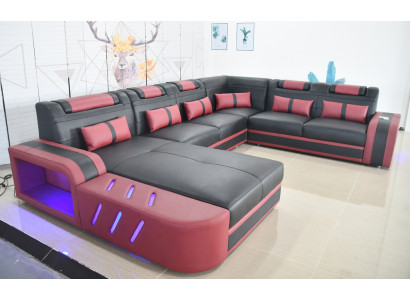 Leather Corner sofa U-shaped sofa Modern sofa Soft corner sofa Living area design