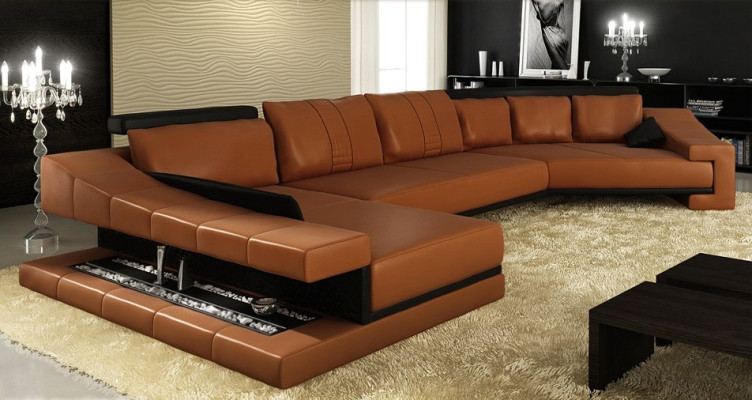 Leather sofa Living landscape XXL Corner sofa Bigsofa Couch Suite Designer sofa PHM105