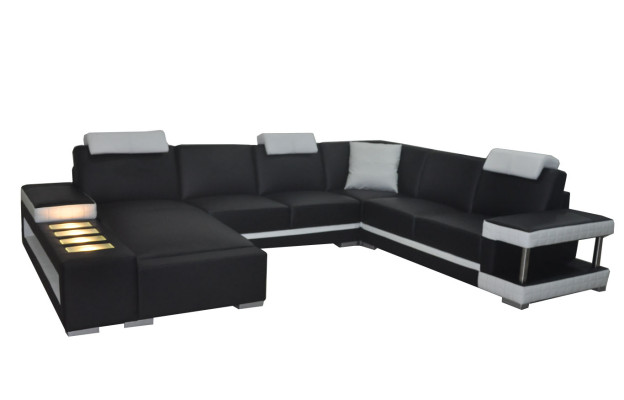 Designer Leather Upholstery Corner Sofa Upholstery Corner Landscape Room Big Leather