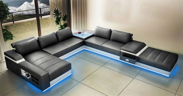 Designer-Comfort U-shape Corner sofa with excellent upholstery