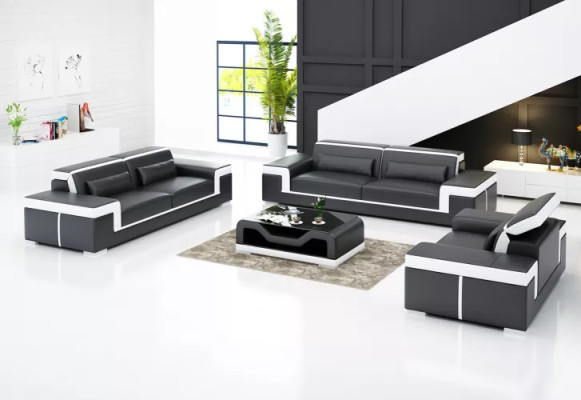 Living landscape Sofa Sofa set 321 Seater Corner sofa Upholstery Designer Suite