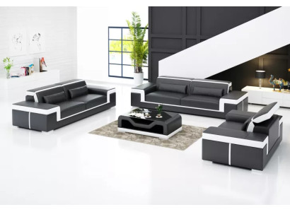 Living landscape Sofa Sofa set 321 Seater Corner sofa Upholstery Designer Suite