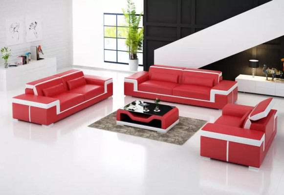 Living landscape Sofa Sofa set 321 Seater Corner sofa Upholstery Designer Suite