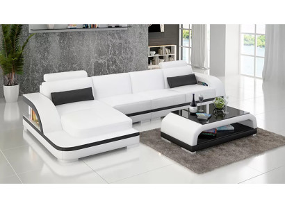 Modern sofa Living landscape Leather sofa Corner sofa Upholstery Corner sofa L-shape