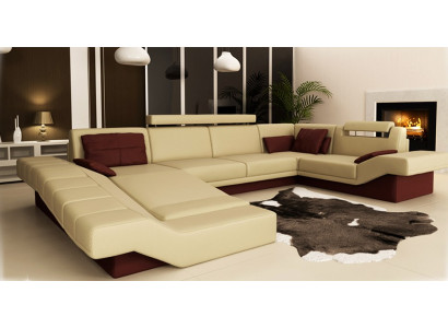 Modern elegance The new U-shaped corner sofa with exquisite upholstery