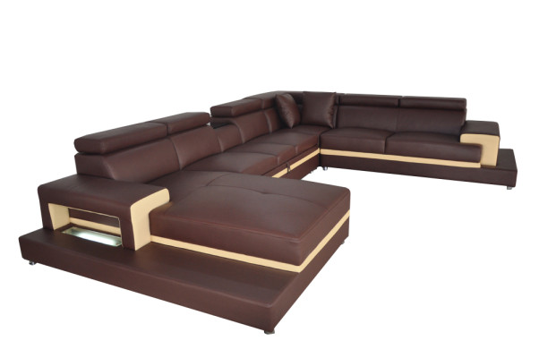 Modern Seat Upholstery Living landscape Living room Upholstery Corner Couch USB + light