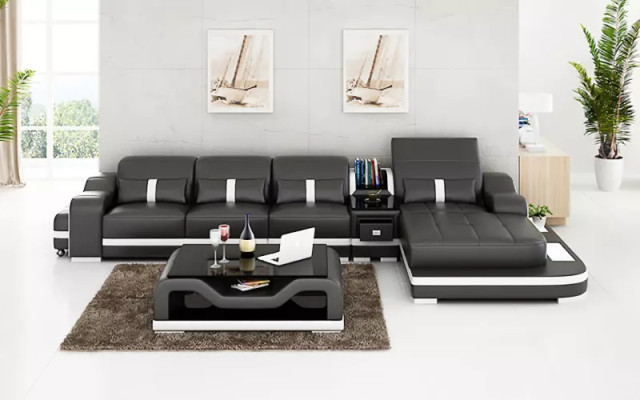 Upholstery Corner sofa Corner sofa Living landscape Leather sofa Designer sofa Corner sofa L-shape