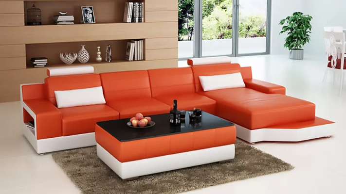 Corner sofa L-shape Modern sofa Leather sofa Corner sofa Upholstery designer sofa