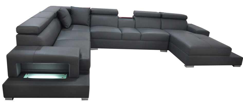 Design Leather Upholstery Seat Room Living Sofa Corner Sofas Couch Designer Suite XXL