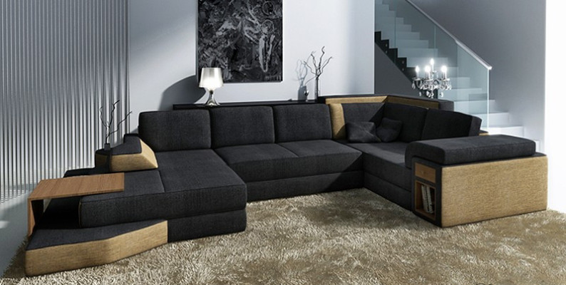 Luxurious Corner sofa for Living room in U-shape Discover a great design
