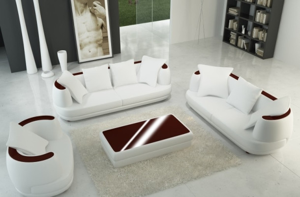 Sofa set with USB Luxury Designer Couch Upholstery 3+2+1 Leather Sofa Seat Gray new
