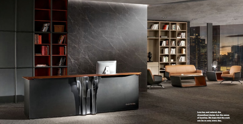 Design reception tables counter counter reception office hotel practice trade fair