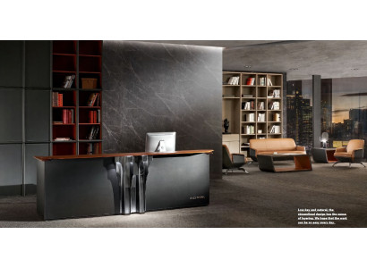 Design reception tables counter counter reception office hotel practice trade fair