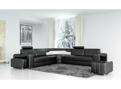 Leather sofa with USB Corner sofa Corner sofa Designer Living landscape L-shape Sofa PISA