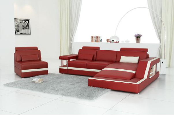 LEATHER SOFA XXL Living landscape Suite USB Leather Corner sofa made to measure HH4