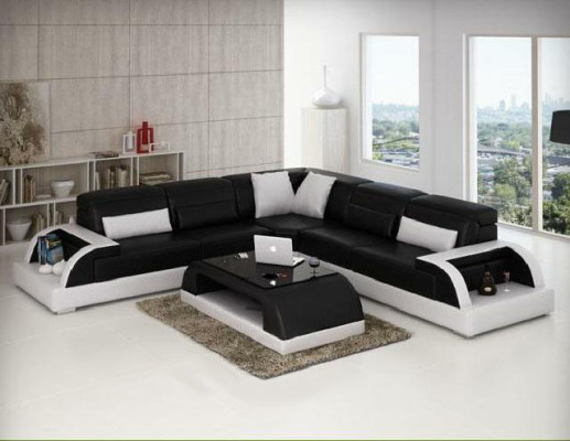 Living landscape Upholstery Corner Corner Sofa with USB Suite Corner sofa Couches WetzlarC