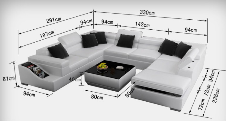 Leather sofa sofa couch living landscape corner sofa corner suite design modern U K5006