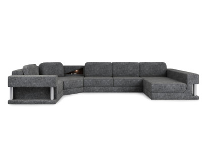 Corner sofa with USB Upholstery Textill Design Sofa Suite Living landscape Parliament