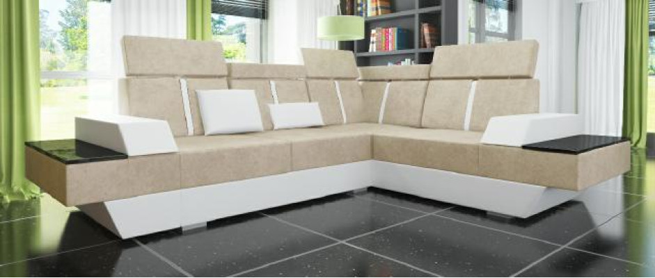 Design Living landscape Sofa Corner sofa USB Fabric Textile Leather Custom made Corner sofa